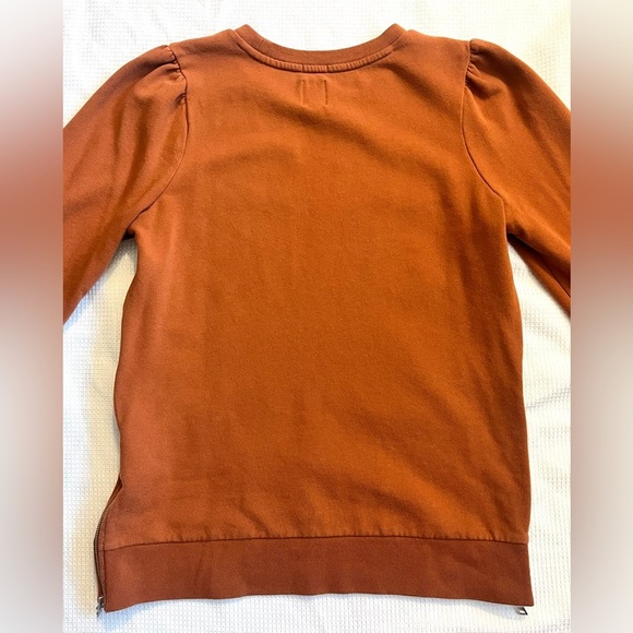 GAP Maternity Women’s Orange Sweatshirt Long-Sleeve Side Zippers Adjustable - Picture 13 of 13